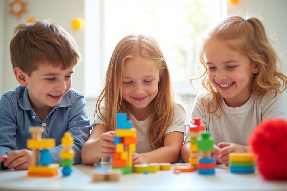 Children happily playing with various educational toys, symbolizing the mission of WydToys Ireland