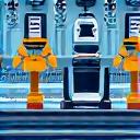 Factory machinery symbolising toy manufacturing